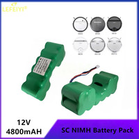 4800mAH 12V NIMH Replacement Battery for Ecovacs Robotic Vacuum Sweeper DE33 DD35 DE55 DE5G DM88 DG710 DG716 Deebot OZMO 610 901