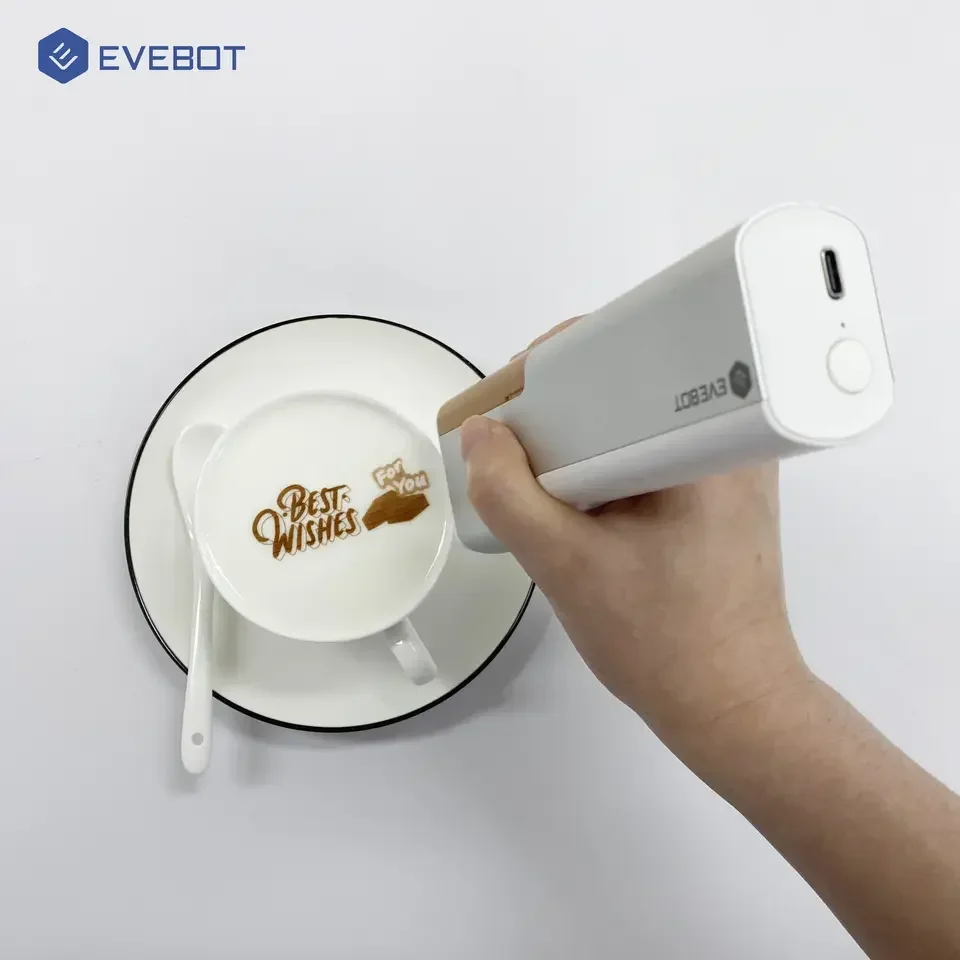 Evebot Printpen طابعة الطعام القلم كعكة ماكارونس القهوة البيرة التوقيع الرقمية يده طابعة نافثة للحبر اتصال واي فاي طابعة ثلاثية الأبعاد