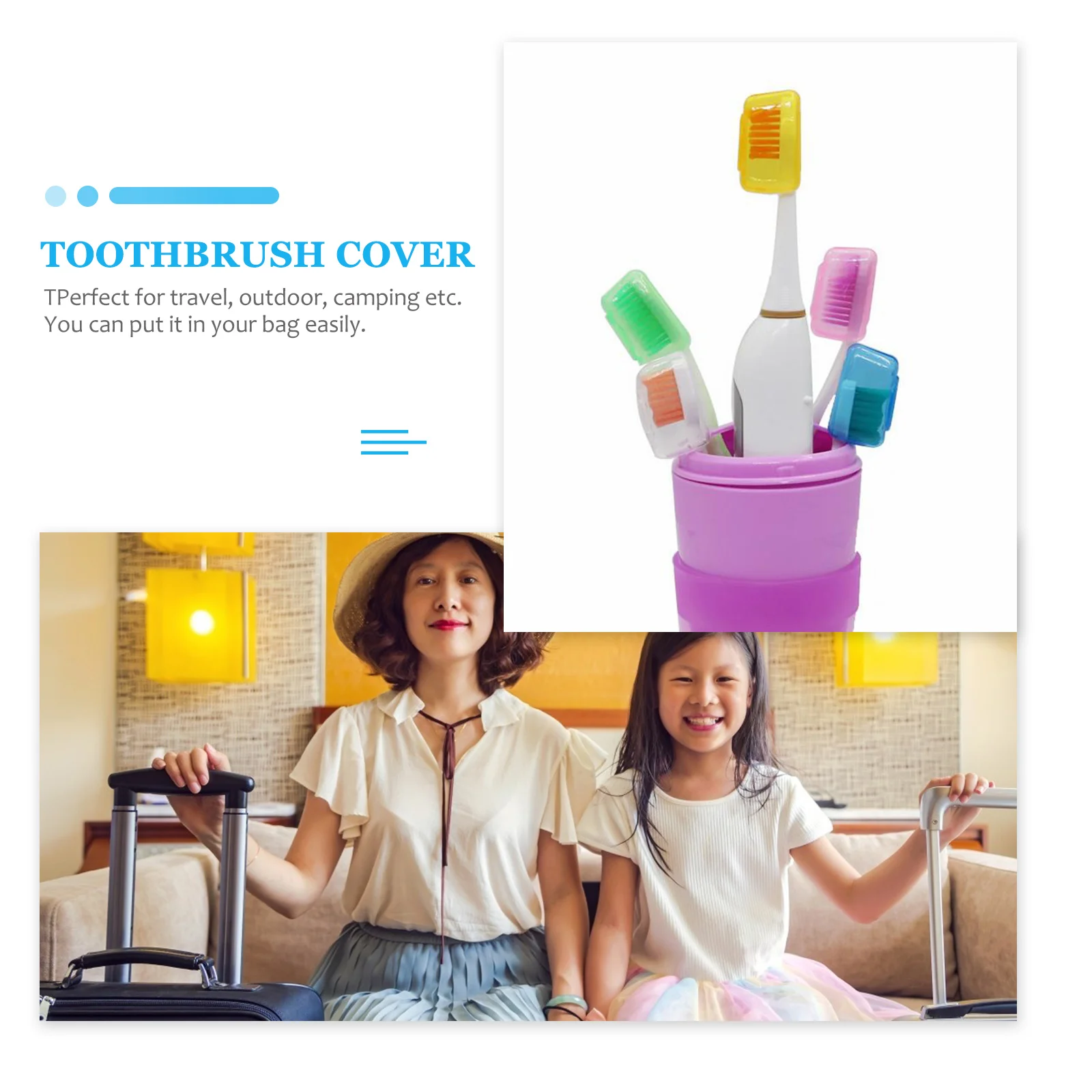 

30pcs Portable Toothbrush Cover Dustproof Plastic Cap Travel Camping Outdoor Hygienic Protective For Toothbrush