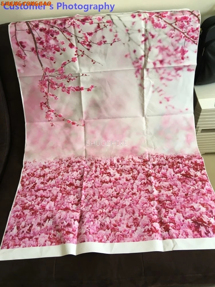 งานแต่งงานฉากหลังสีชมพูฤดูใบไม้ผลิ Blossom ดอกไม้กลีบสาขา Love เจ้าสาว Scenic การถ่ายภาพพื้นหลัง Photo Studio