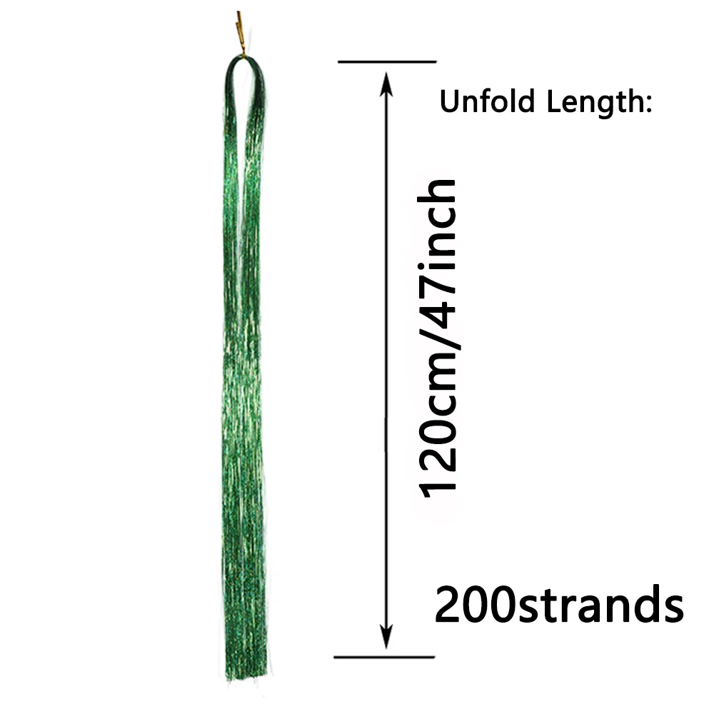 47 بوصة الجنية الشعر التمديد 6 ألوان بهرج الشعر التمديد مقاومة للحرارة مع أدوات (6 قطعة مقاطع الشعر ، 1 قطعة خطاف كروشيه)