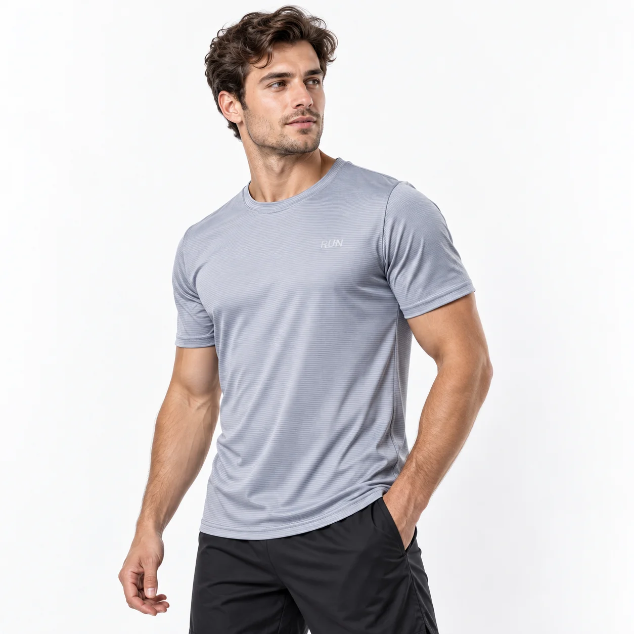 Men's Short Sleeve Sports T-Shirt UPF 50+ UV Protection Quick Dry Breathable Compression Running Gym Workout Top 5XL