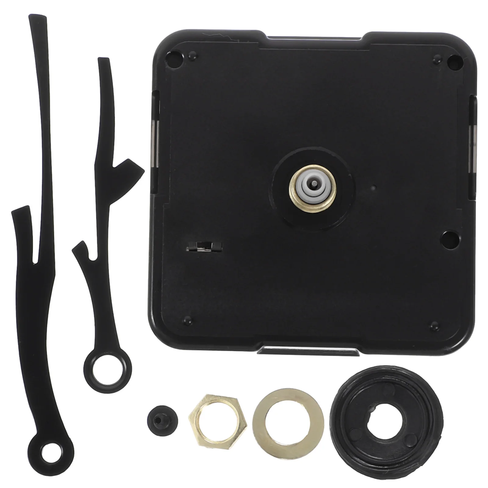 

Creative Diy Clock Movement Parts Replacement Wall Desk Clocks No Durable Easy Install Simple Design Black Color Clock