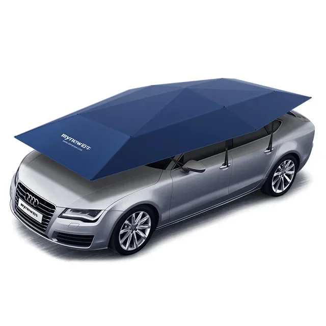 Eco-friendly high quality Oxford 4.2m design manual type car umbrella cover side tent for outdoor  protection