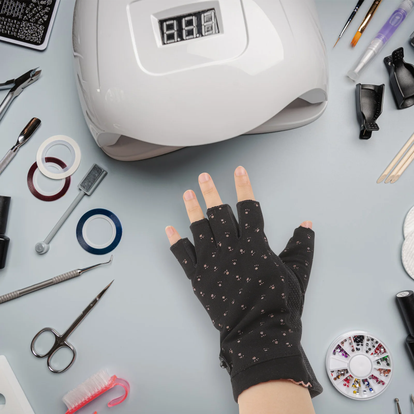 

1Pair Driving Women Gloves Flexible Breathable Material for Fitness Riding Fishing Convenient Sunproof Fingerless