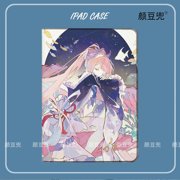 Sangonomiya Kokom Anime Genshin Impact Case For iPad 10.2 7th 8th Air 2 3 Mini 1 2 3 5 Case Luxury Silicone For iPad Air4 5 Case