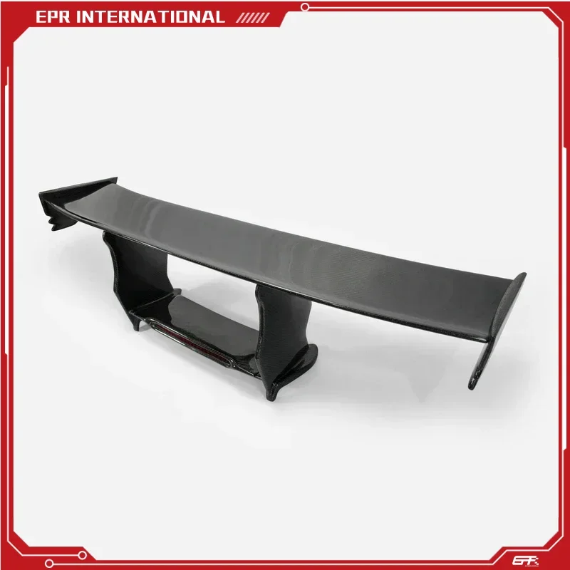 Car-styling For Nissan R35 GTR N-ATTK Style Carbon Fiber Rear Spoiler (Included Light) Glossy Fibre GT Wing Set Drift Splitter