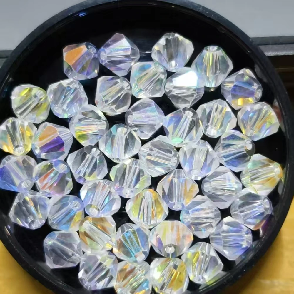 

HightQuality All Size Big Bag Crystal Bicone Beads Glass Beads Loose Spacer Beads for Jewelry Making Accessories