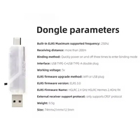 HGLRC C1 Remote Controller Built-in 500mW ELRS 2.4G TX Module with Dongle for RC Airplane FPV Drone Beginner Pilot