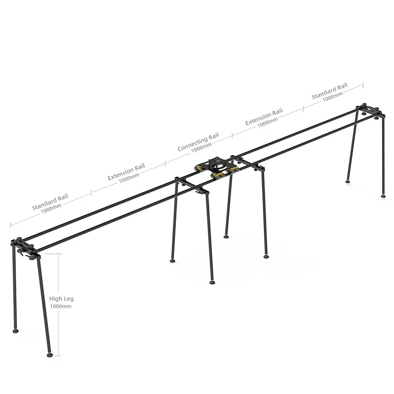 easy to carry roller bag storage portable camera slider for film tv creation and live event shooting