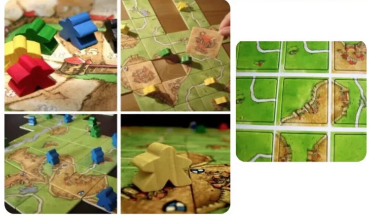 2-5 Players Carcassonne Board Game Basic/extend Cards Game Puzzle Board Game For Party/Family/Friends Easy To Play