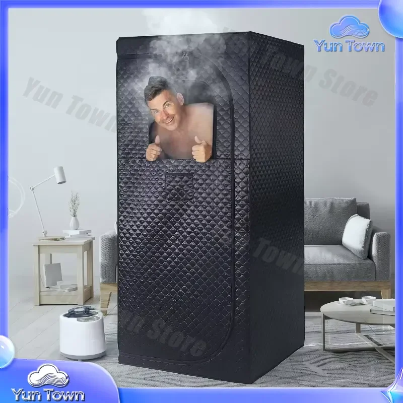 Portable Home Spa Full Body Sauna Tent Folding Mobile Sauna Belt with 2.6L Steam Pot for Home Use for Detox for Relaxation