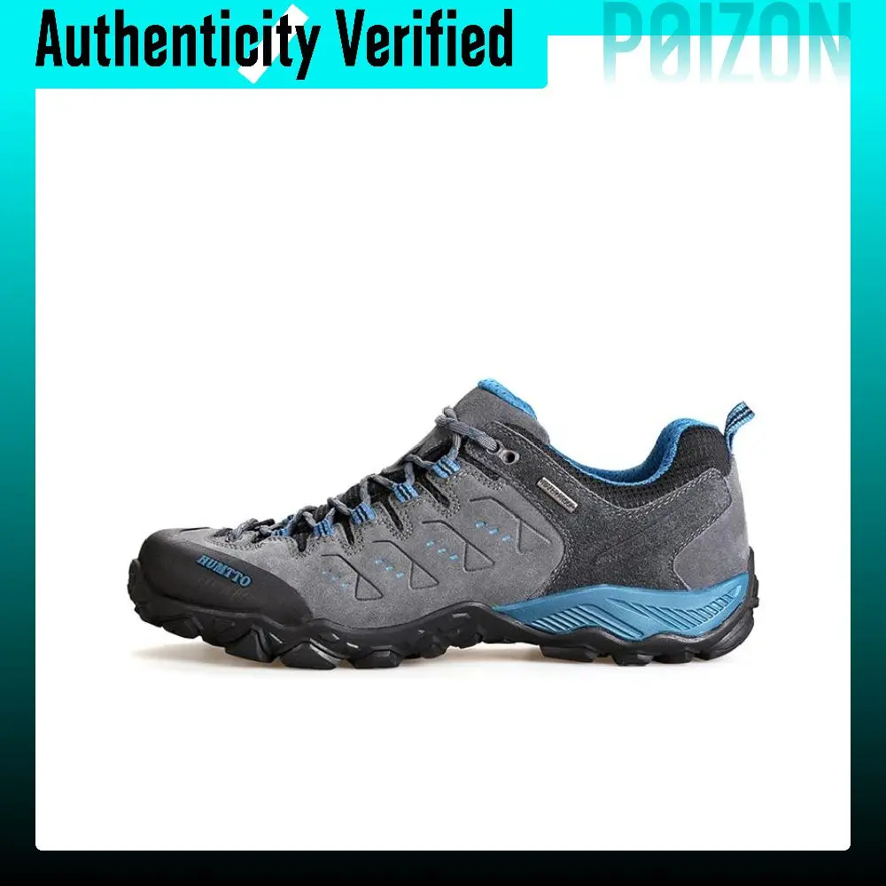 HUMTTO Comfortable Round Toe Slip Resistant Abrasion Resistant Low top Outdoor Shoes Men's Gray 19066A-1