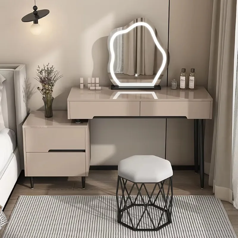 

Modern Fashion Vanity Table Unique Luxury Aesthetic Girls Vanity Table Aesthetic Simple Meuble Coiffeuse Bedroom Furniture