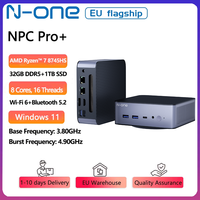 N-one NPC Pro+ Mini PC Windows 11 Pro AMD Ryzen 7 8745HS 32GB DDR5 1TB SSD Desktop Computer Wi-Fi 6 2*2.5G RJ45 1*HDMI 1*Type-