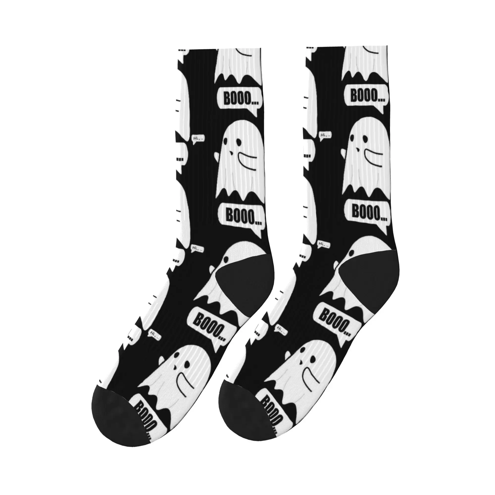 هالوين شبح لطيف روح بو جوارب الجوارب الحديثة النساء الرجال الجوارب الناعمة الدافئة الخريف تشغيل تصميم عدم الانزلاق الجوارب هدية