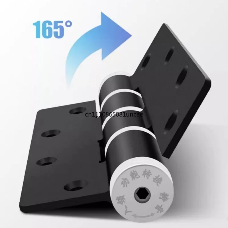 Hydraulic Hidden Door Hinge Self Closing Silent Damping Buffer E-Type Groove Free Door Closer Hardware Fitting