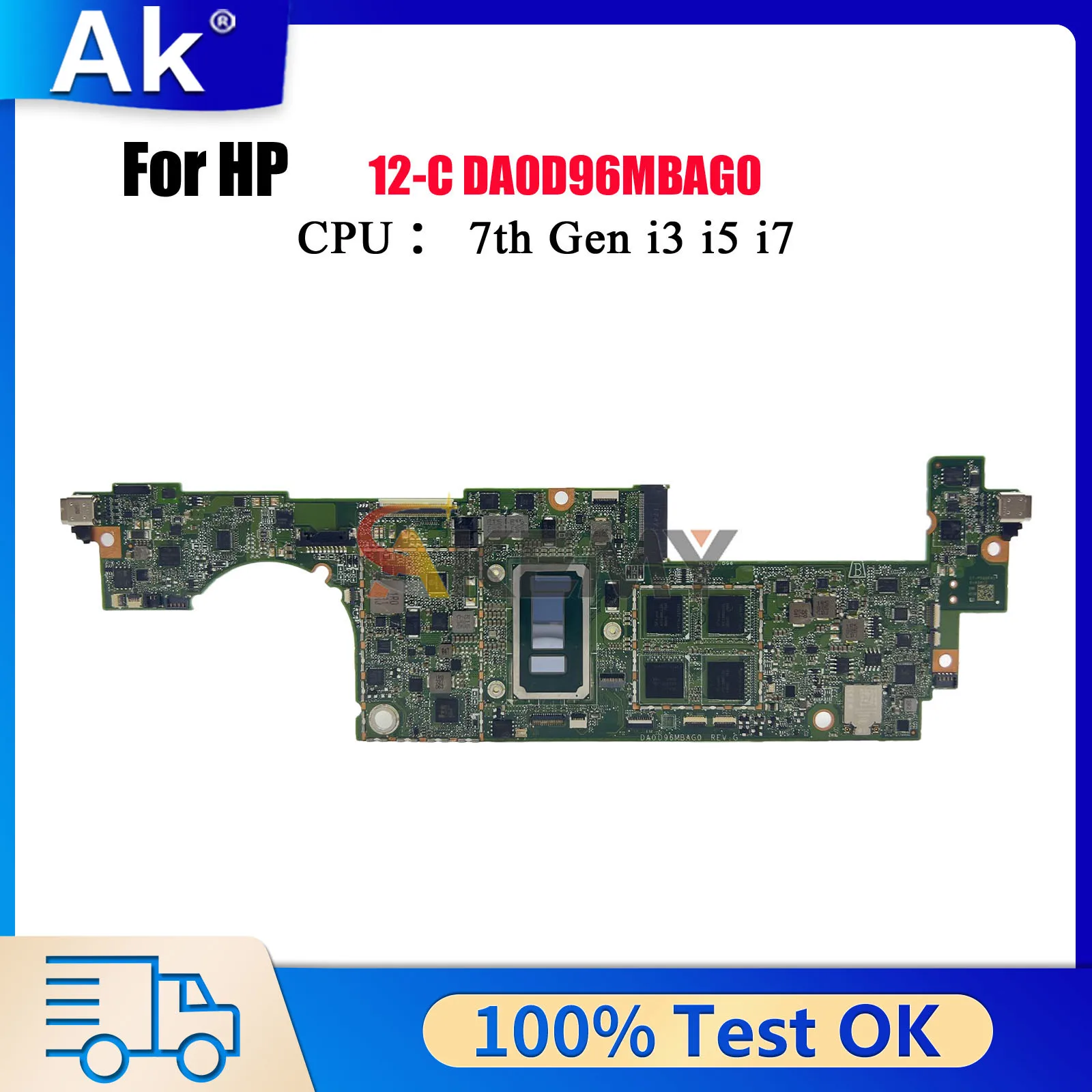 

DA0D96MBAG0 для ноутбука HP Spectre X2 12-C 12T-C, материнская плата 920545-001 920545-601 с процессором i7 16 ГБ ОЗУ, 100% полностью протестировано