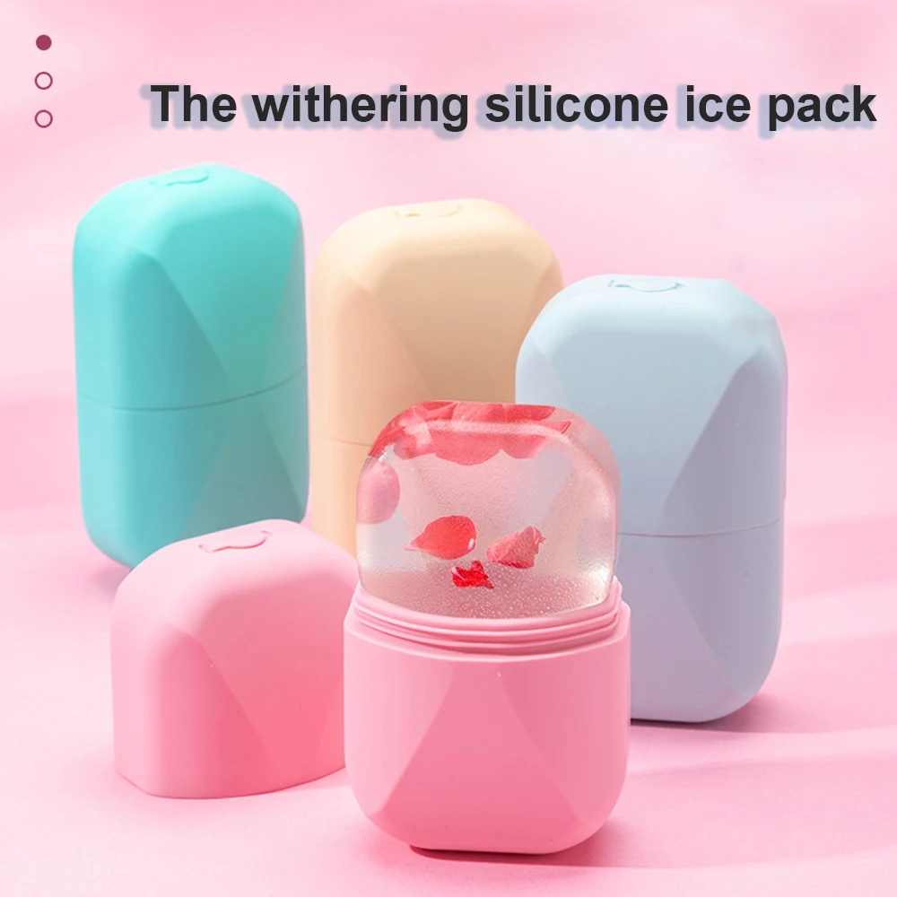 Ice Facial Roller Skin Care Beauty Lifting Contouring Tools Ice Silicone Cube Trays Ice Globe Balls Face Massager Skin Care Tool