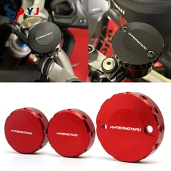 For Ducati Hypermotard 950 950SP 1100 Monster 1200/S/R/EVO Moto Front Brake Clutch Rear Brake Fluid Reservoir Cover Accessories
