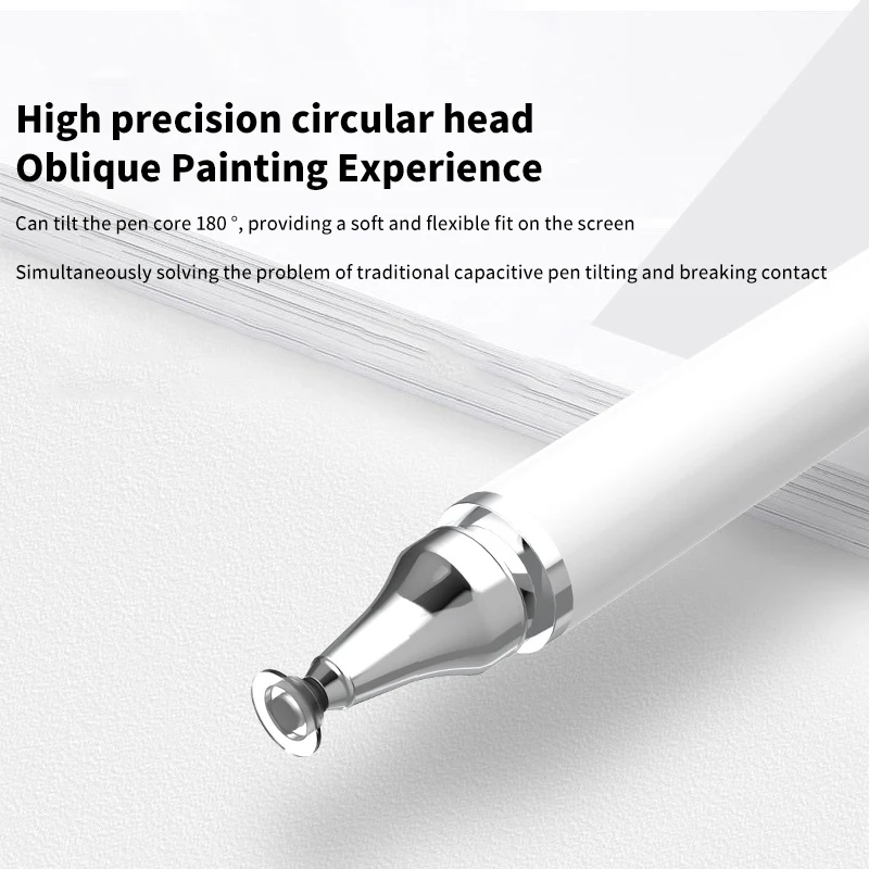 1PC Universal 2 In 1 Stylus Pen For Phone Pad Tablet Capacitive Touch Pencil For Samsung Android Phone Drawing Screen Touch Pen