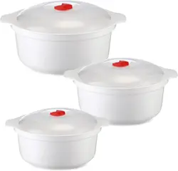 Microwave Oven Special Box Heated Soup Pot RiceSteamed Hot SteamedBuns with Lid Eco-friendly FoodGrade KitchenTool