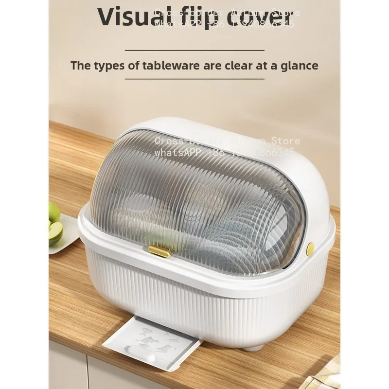 Cupboards, tableware storage boxes, floor-mounted kitchen storage drain dish racks, household side cabinets, dishboxes with lids