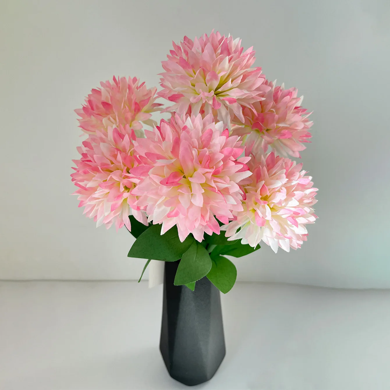 Simulated flower 7 header chrysanthemum ping pong chrysanthemum home decoration flower art living room