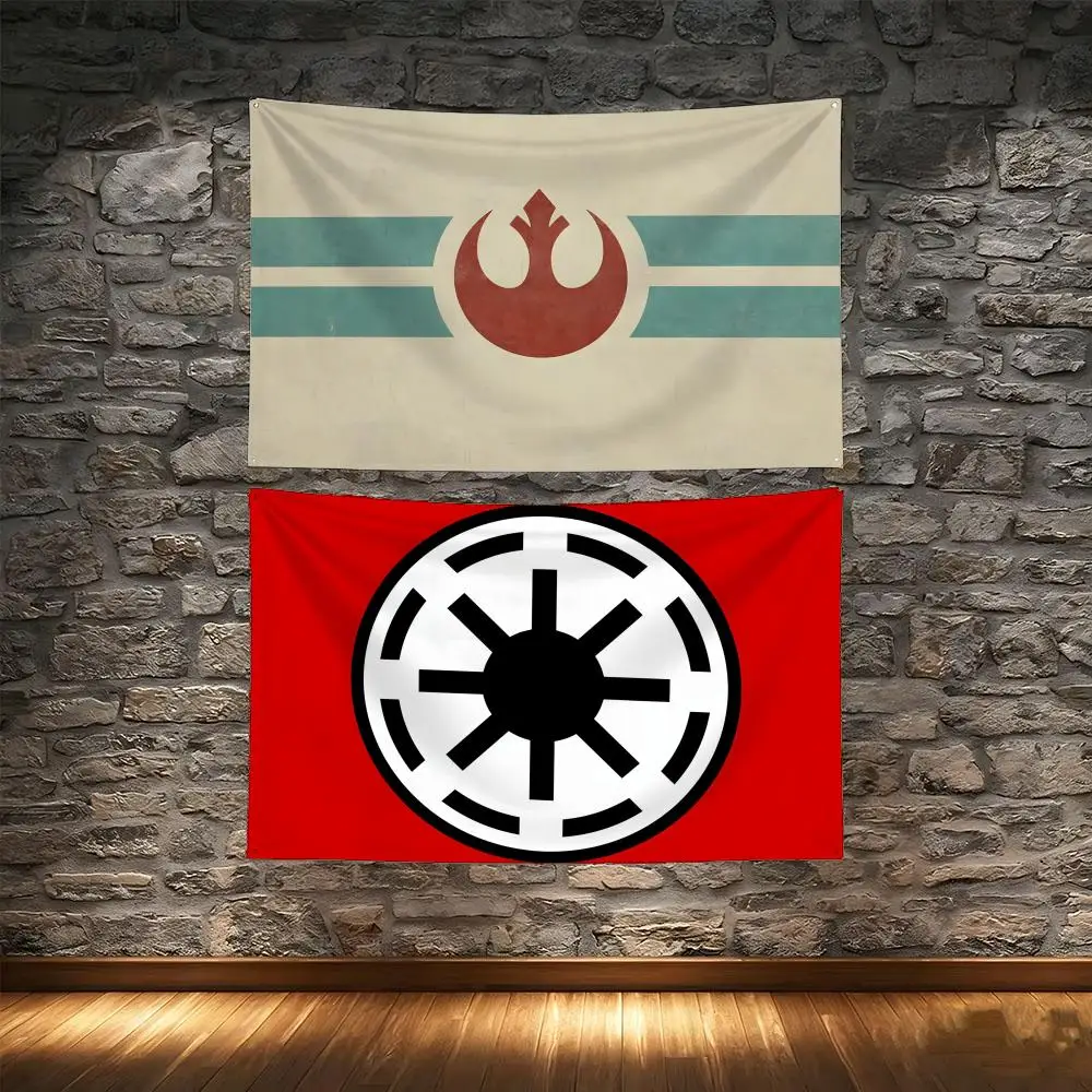 Galactic Empire Rebel Alliance Flag Flags Tapestry Creative Pattern Photo Living Room Wall Art Party Outdoor Decor