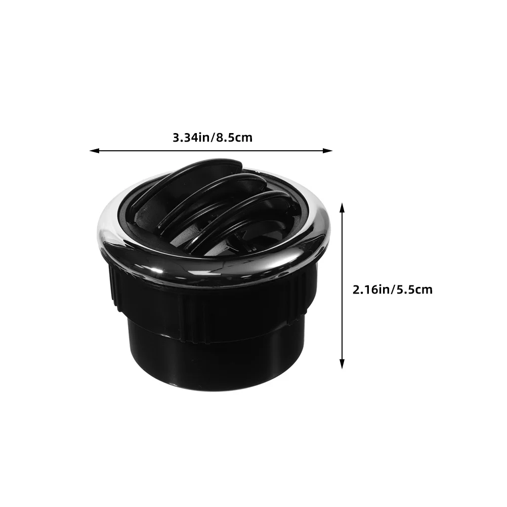 2 قطعة Rv منفذ تكييف الهواء شبكة تنفيس مستديرة متعددة الاتجاهات للحافلات المدربين عملية هادئة براعة متينة #4