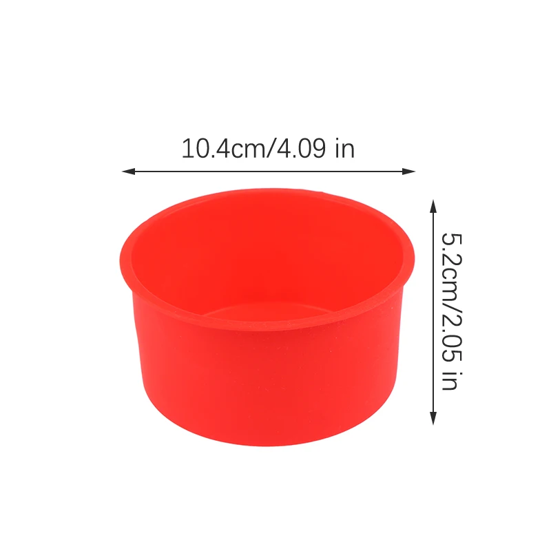 1pc 4 Polegada silicone mini moldes de bolo redondo assadeira diy antiaderente molde de cozimento de silicone assadeira pan reutilizáveis panelas de bolo