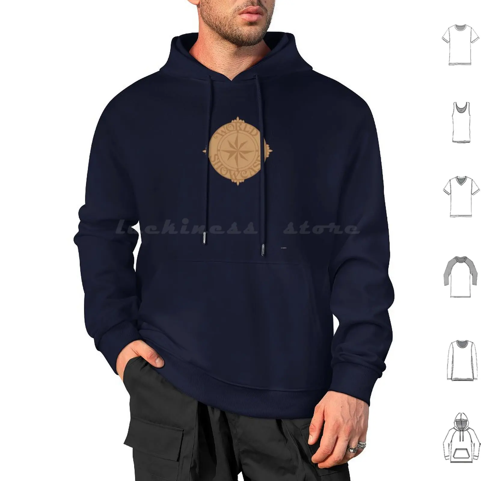 World Showcase Hoodie cotton Long Sleeve World World Showcase World World Showcase World Art Lunamis