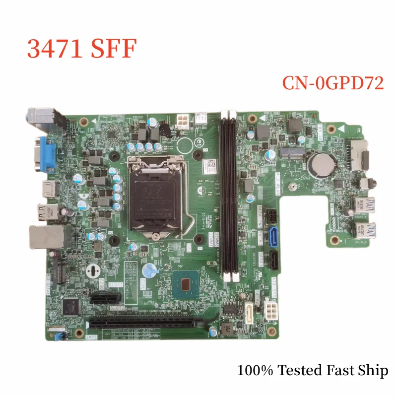 

CN-0GPD72 For Dell Vostro 3471 SFF Motherboard 19423-1 0GPD72 GPD72 Support 8/9th CPU Mainboard 100% Tested Fast Ship