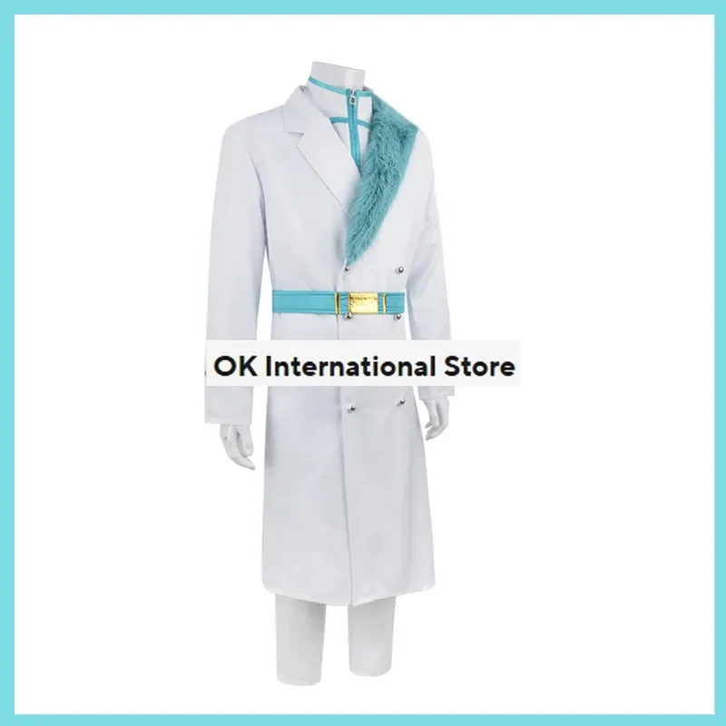 

CyAnime BLEACH Jugram Haschwalth Косплей Костюм Stern Ritter парик белая военная форма пальто полный комплект мужской карнавальный костюм