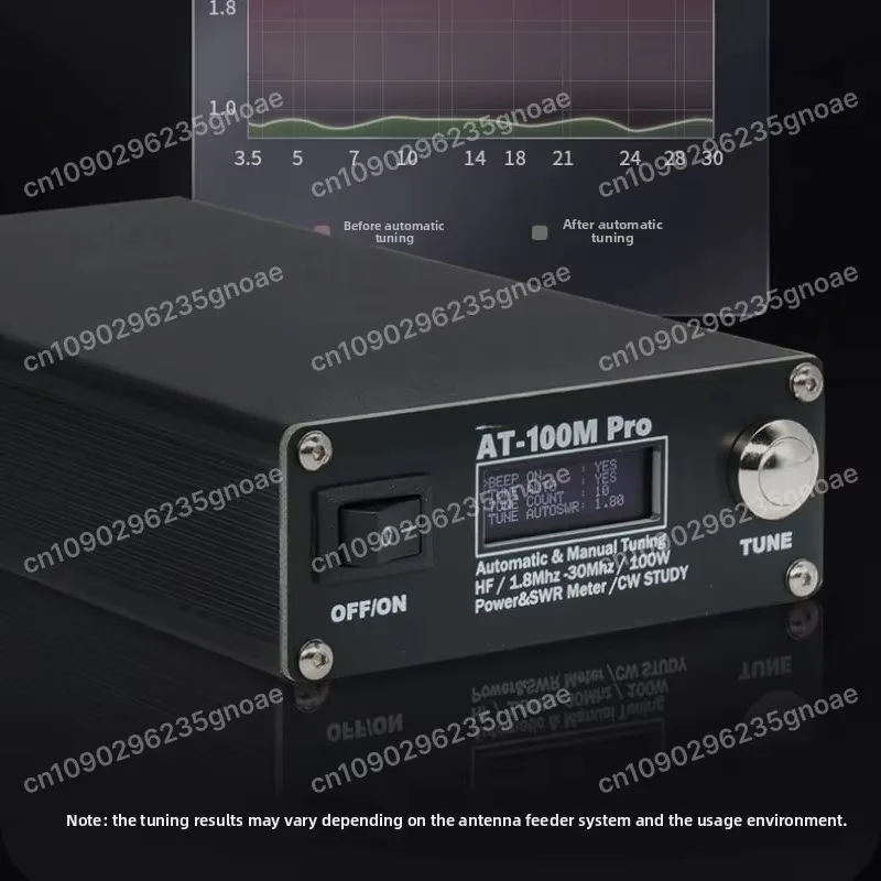 AT-100M Pro 100W 1.8MHz-30MHz ATU-100 ATU-100M for  QRP Antenna Tuner Morse Code   Power Meter  for HF Radio 1pcs - view 2