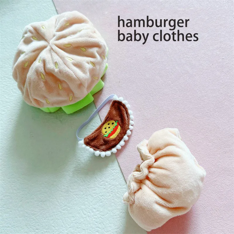Muñeca de algodón de 20cm, ropa de bebé, muñeca de estrella, comida rápida, Planeta, hamburguesa, ropa de bebé