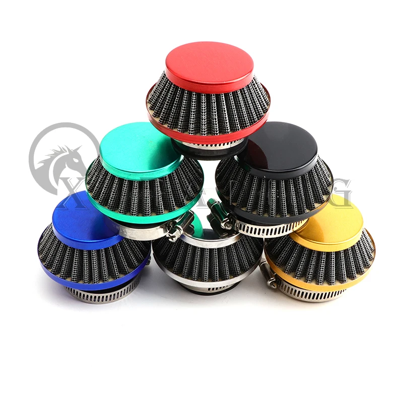 Pocket Bike Air Filter with Connector for 47cc 49cc 2stroke engine carb carburetor Mini Quad ATV Dirt Bike MiniMoto Go Kart Quad