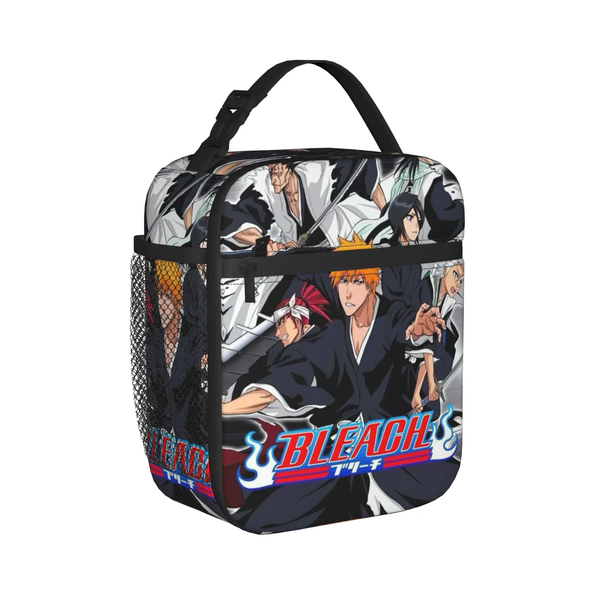 Bleached Manga Kurosakis Thermal Insulated Lunch Bags for Travel  Portable Bento Box Men Women Thermal Cooler Lunch Box