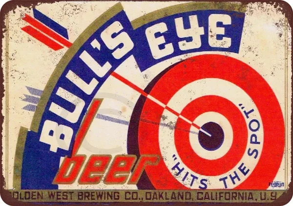 

Bull's Eye Beer Vintage Look Reproduction Metal Sign