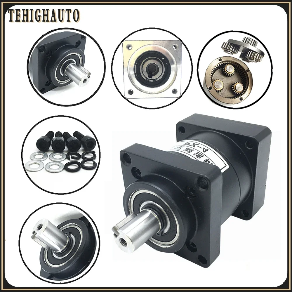 Imagem -03 - Caixa de Velocidades Planetária do Servo Motor Nema 52 Redutor do Motor Deslizante Abaixador Relação 3:15:1 4:1 4:1 216 200nm 130 mm