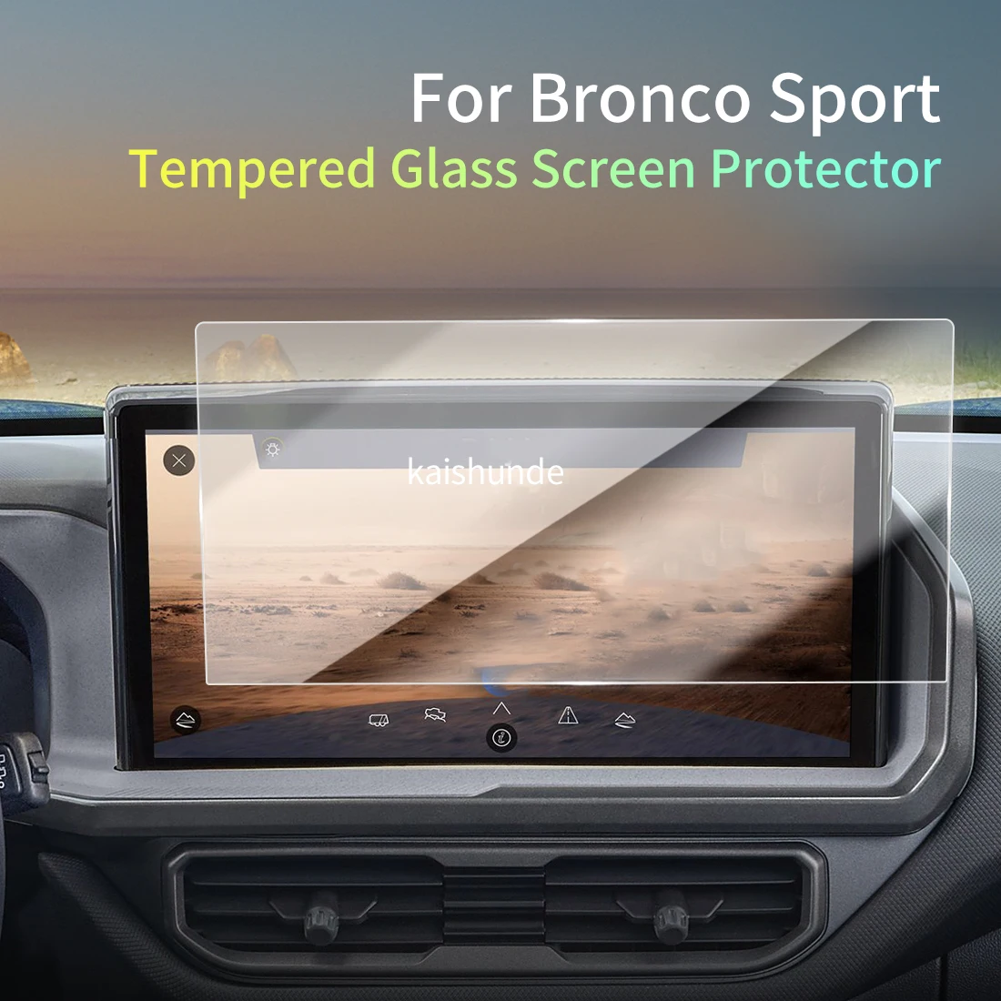 Car Stickers Meters Protector For 26 Ford Bronco Sport Tempered Glass Protective Film Display Navigation Vehicle