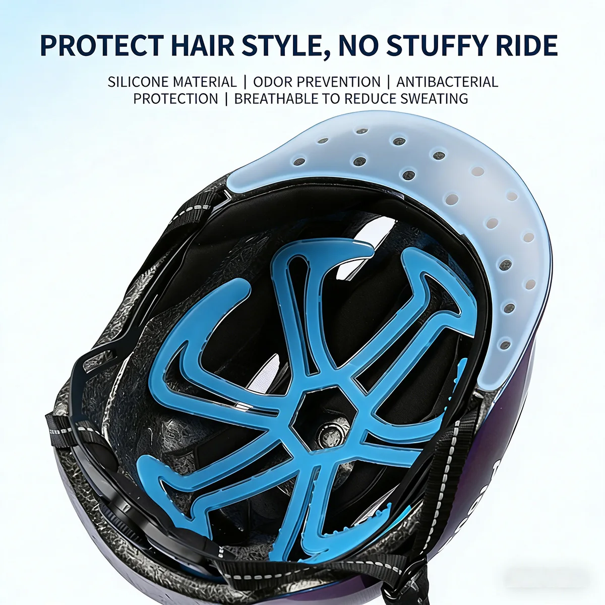 1PC Cycling Helmet Soft Liner Pad Anti-Pressure Silicone Inner Pad Bicycle Comfort Accessory