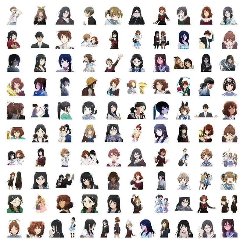 10/50/100Pcs Anime Sound Euphonium Stickers Music Cartoon Graffiti Waterproof Sticker