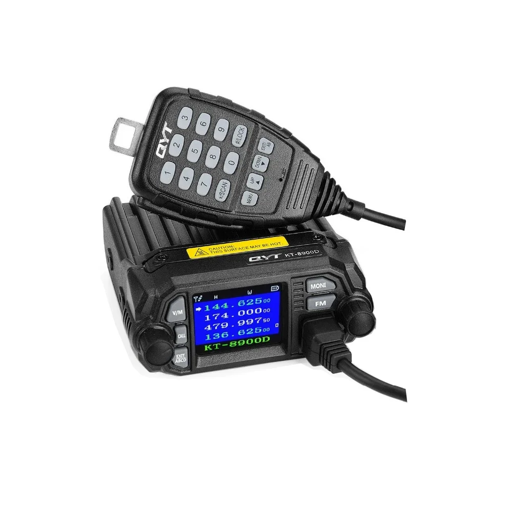 QYT KT-8900D 25W Mini Mobile Radio Dual band 136-174&400-480MHz Quad Display LCD Display FM Transceiver KT8900D walkie talkie