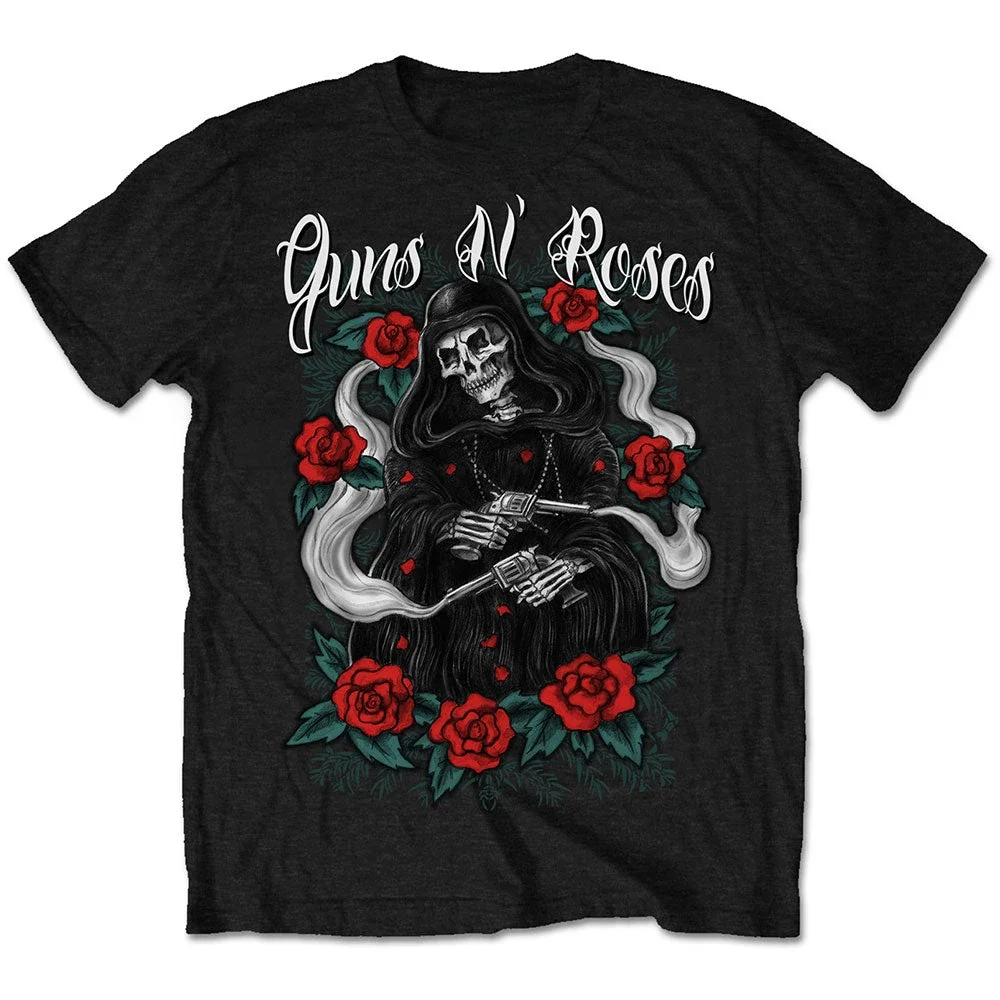 California 1985 Guns N' Roses Band T-Shirt Cotton Graphic Tee Men Women Summer Streetwear - view 6