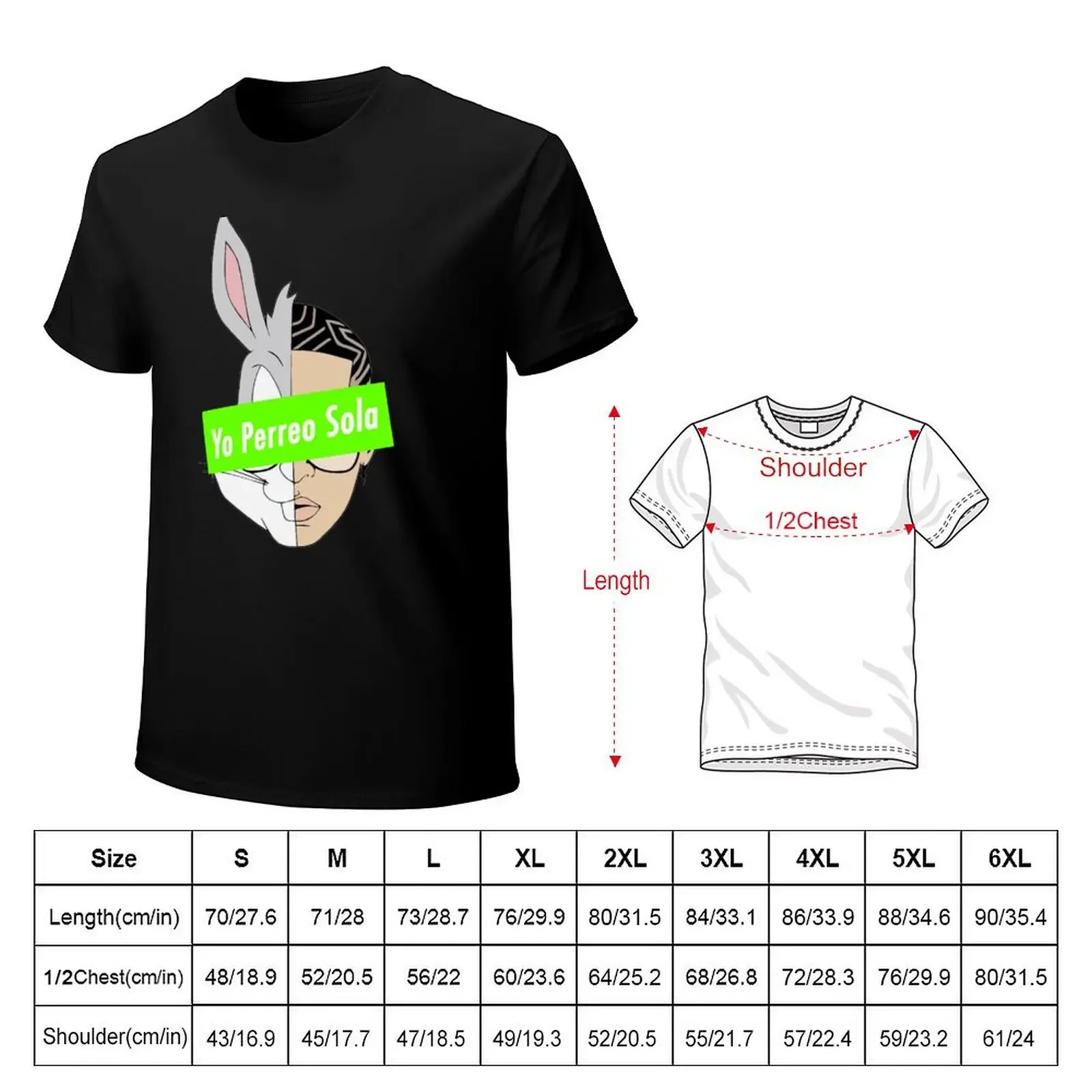 bad bunny yo perreo sola yhlqmdlg red box logo fan art mask, poster, tapestry, canvas tribute T-Shirt new edition men clothings