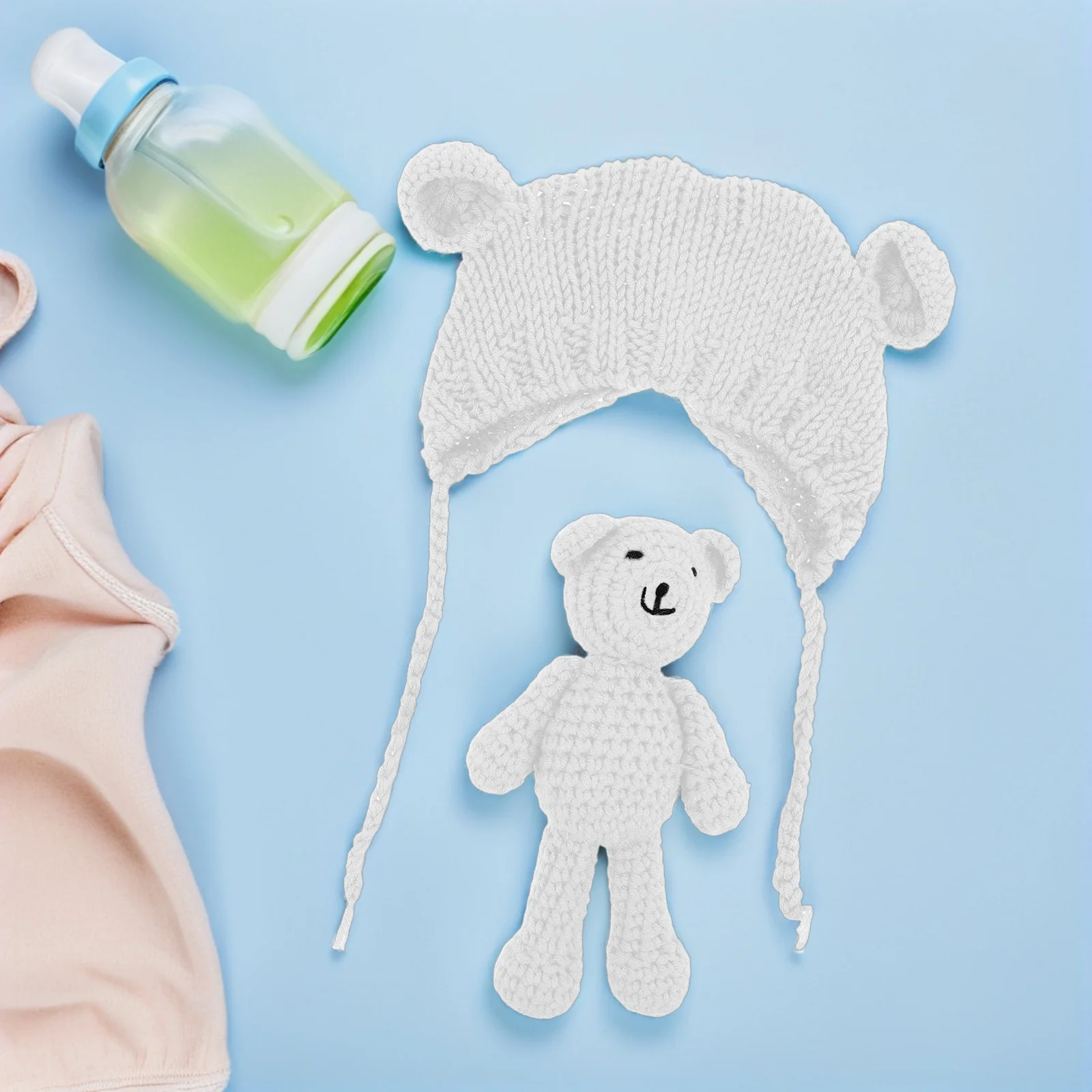 

1 комплект зимней шапки для младенцев, мягкие аксессуары для фотосъемки новорожденных, комплект теплых шапок для младенцев