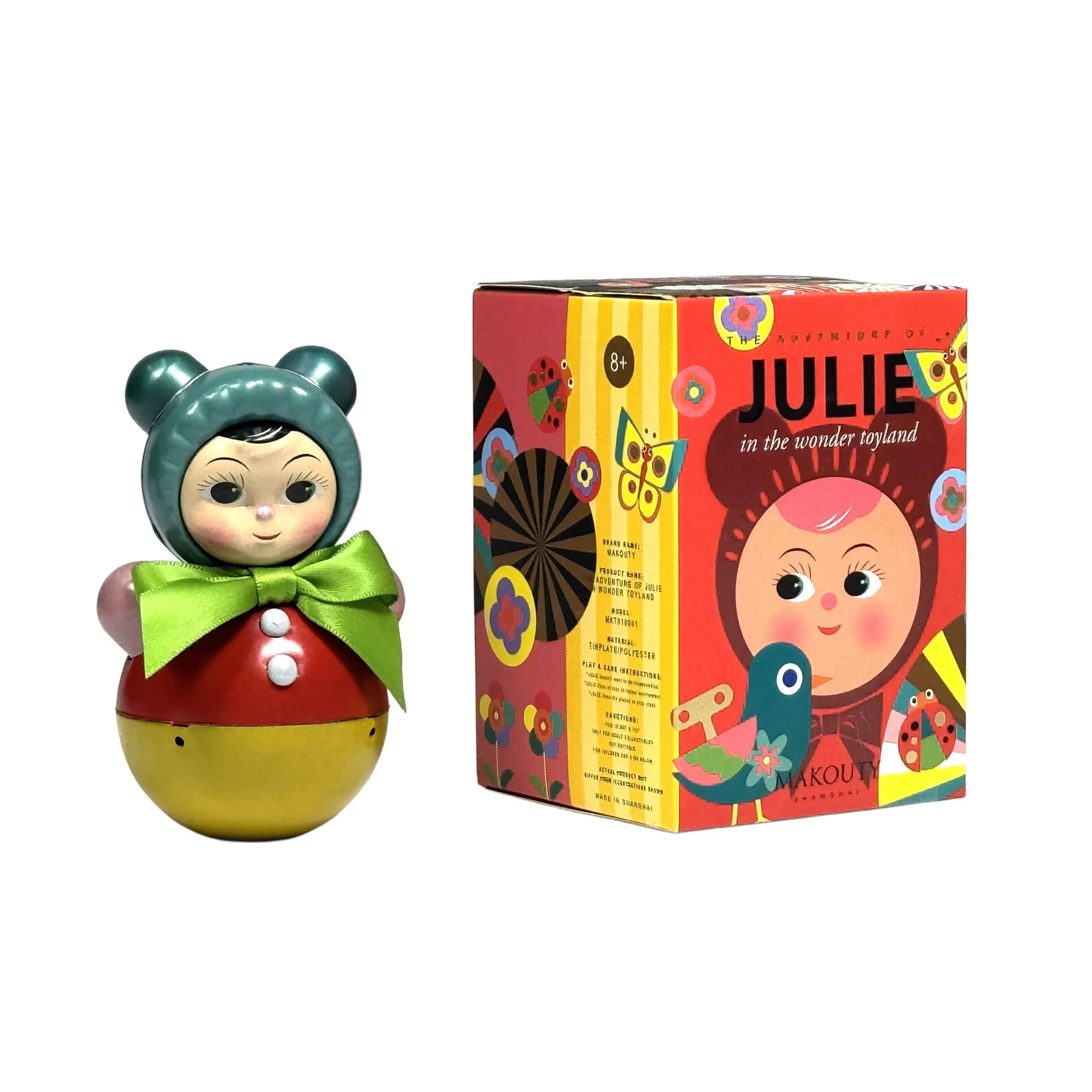 Tumbler blind box, zabawka z blachy w stylu vintage, kreatywny prezent, personalizowana ozdoba, przedmiot kolekcjonerski, rękodzieło z blachy