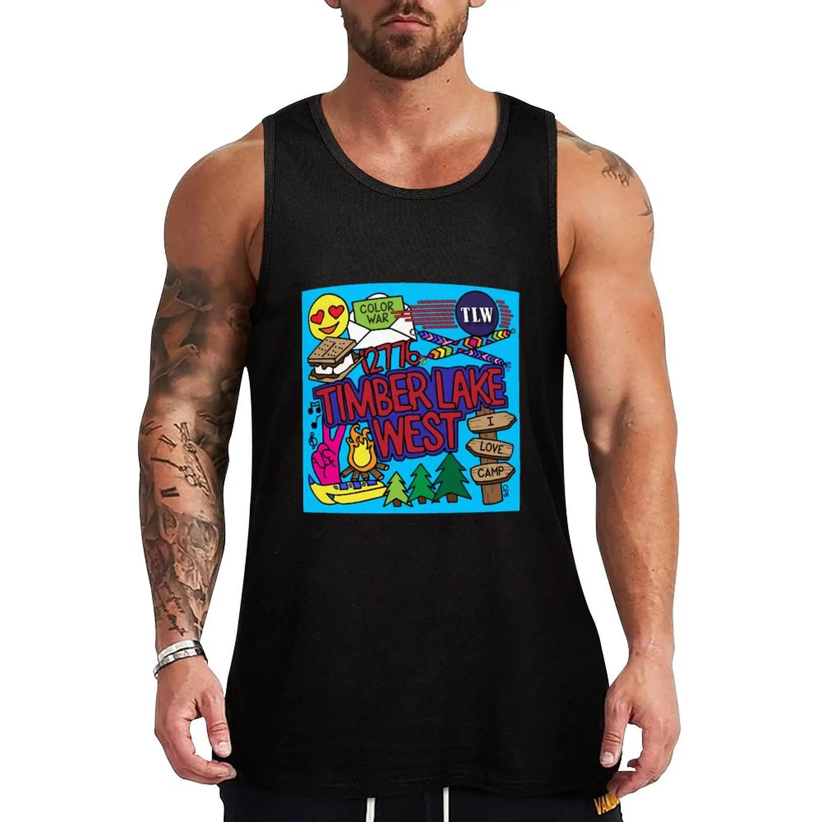Timber Lake West Tank Top Lightweight Basic Tank Top Cotton Casual Undershirt