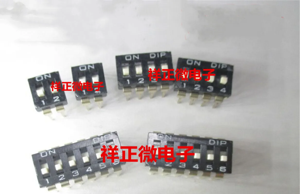 

2.54mm dip dial switch NDI-2P/4P/6P/8P bit Gold Plated foot